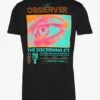 YOURTURN Unisex Observer- T-Shirt Print - Black -Yourturn 1342160b95eb45c08c4837ca36ae911a