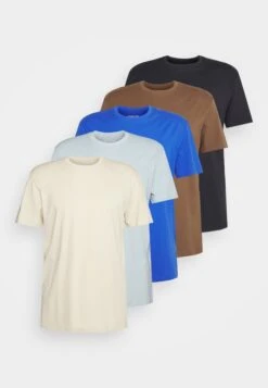 YOURTURN Unisex 5 Pack - T-Shirt Basic - Light Blue/Blue/Stone 14 YOURTURN Unisex 5 Pack - T-Shirt Basic - Light Blue/Blue/Stone -Yourturn 36ac9d56f3284287817f767068469cf1