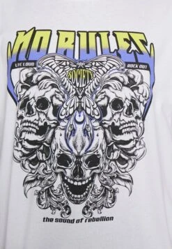 YOURTURN Rule Skull Graphic Tee Unisex - T-Shirt Print - White 11 YOURTURN Rule Skull Graphic Tee Unisex - T-Shirt Print - White -Yourturn 38058aa46a744b1d840b5599082d9305