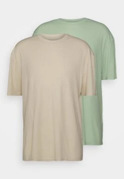 YOURTURN Unisex 2 Pack - T-Shirt Basic - Offwhite/Light Green 12 YOURTURN Unisex 2 Pack - T-Shirt Basic - Offwhite/Light Green -Yourturn 385da18b020f4ae48131c78f1c3ddf07