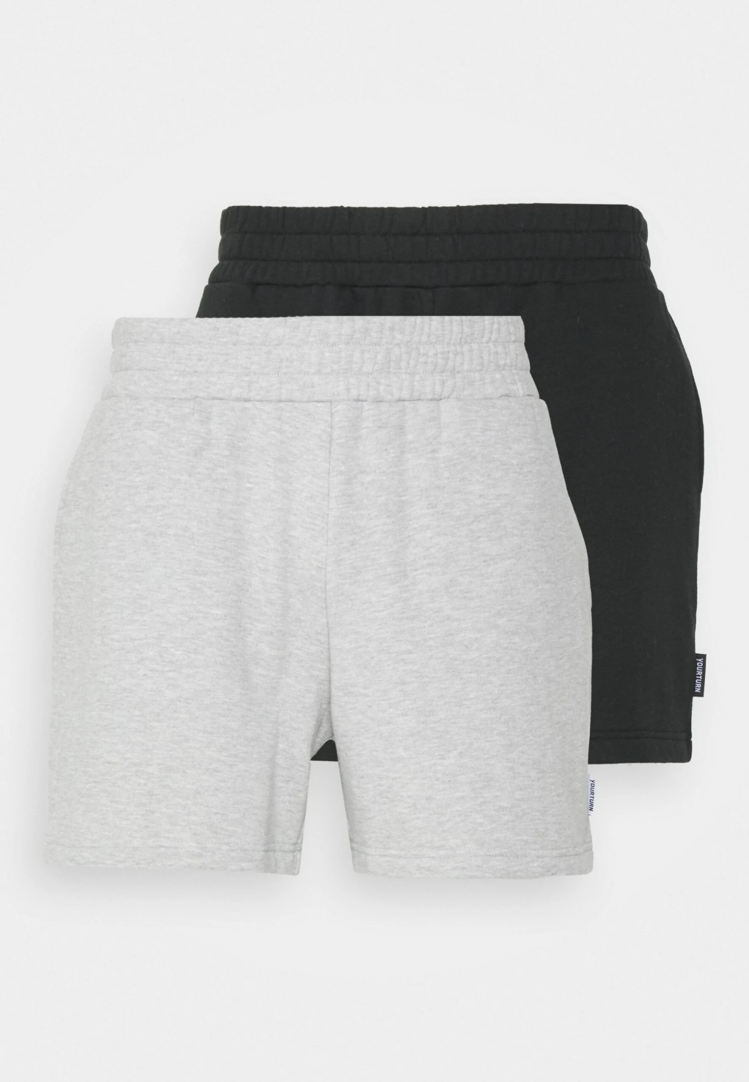 YOURTURN 2 Pack Unisex - Shorts - Black/Grey 3 YOURTURN 2 Pack Unisex - Shorts - Black/Grey