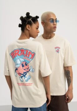 YOURTURN Unisex - T-Shirt Print - Beige -Yourturn 4f50109acf1e4de3be0d4f0e749d2b56