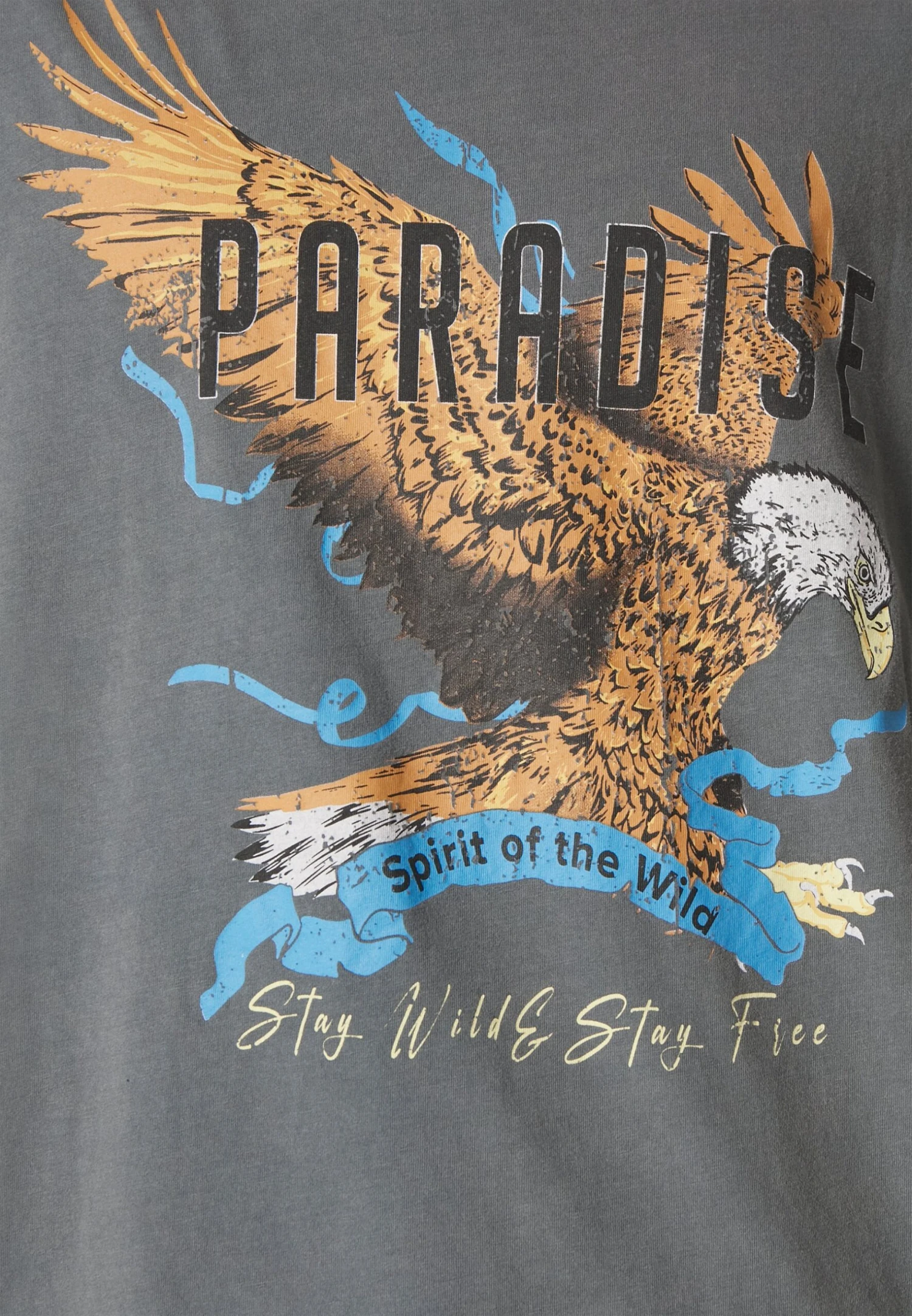 YOURTURN Unisex - T-Shirt Print - Mottled Black 8 YOURTURN Unisex - T-Shirt Print - Mottled Black - Afbeelding 6