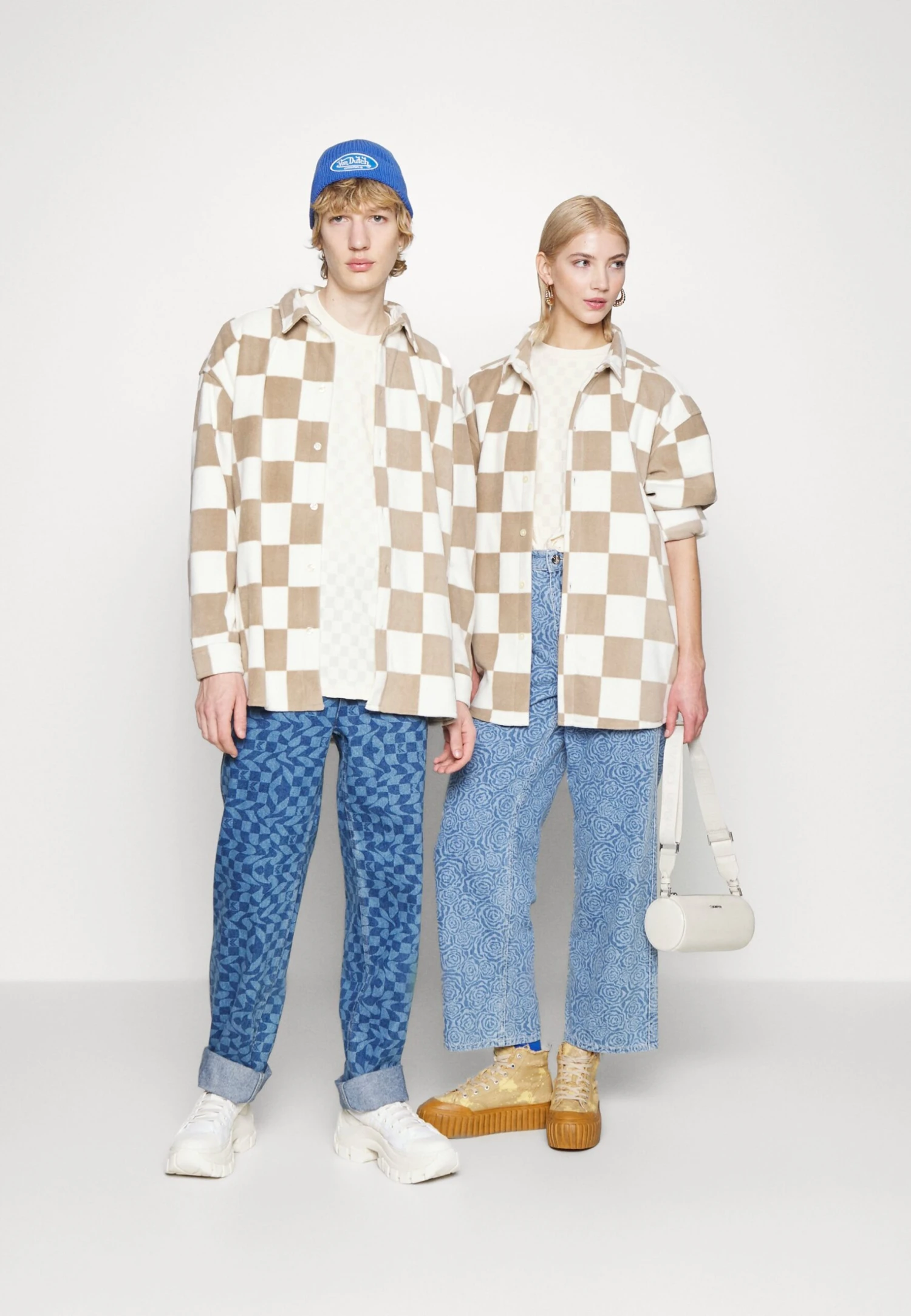 YOURTURN Unisex - Overhemdblouse - Beige 4 YOURTURN Unisex - Overhemdblouse - Beige - Afbeelding 2