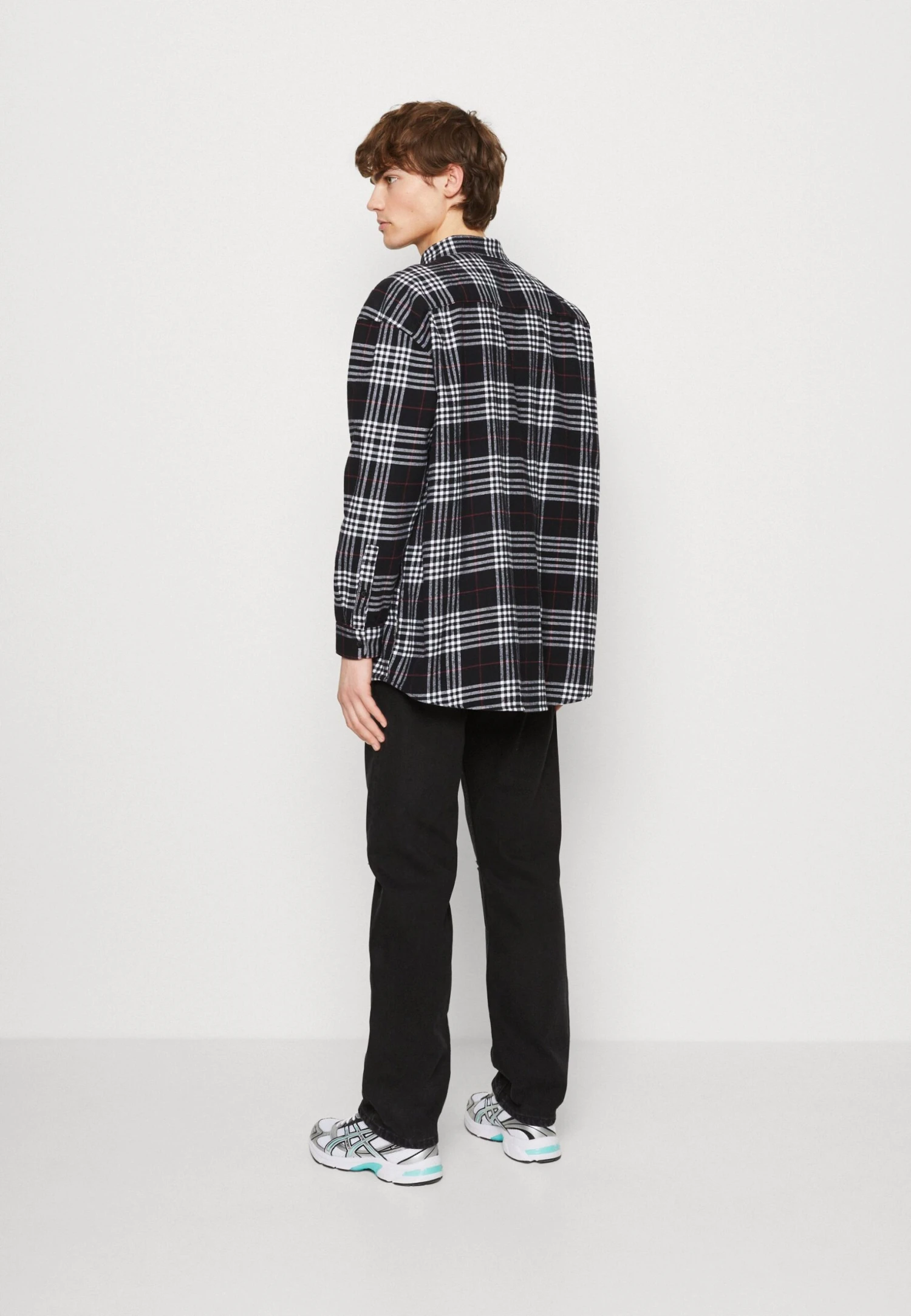 YOURTURN Unisex - Overhemdblouse - White/Black 5 YOURTURN Unisex - Overhemdblouse - White/Black - Afbeelding 3