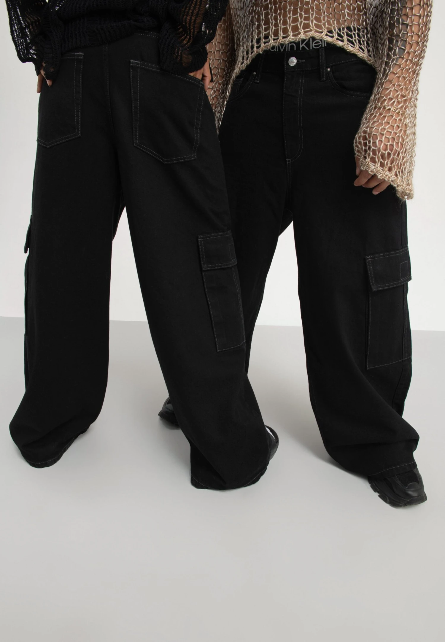 YOURTURN Unisex - Relaxed Fit Jeans - Black Denim 5 YOURTURN Unisex - Relaxed Fit Jeans - Black Denim - Afbeelding 3