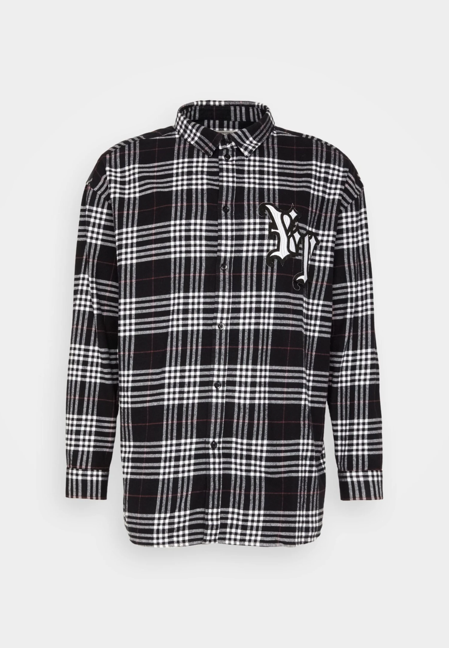 YOURTURN Unisex - Overhemdblouse - White/Black 7 YOURTURN Unisex - Overhemdblouse - White/Black - Afbeelding 5