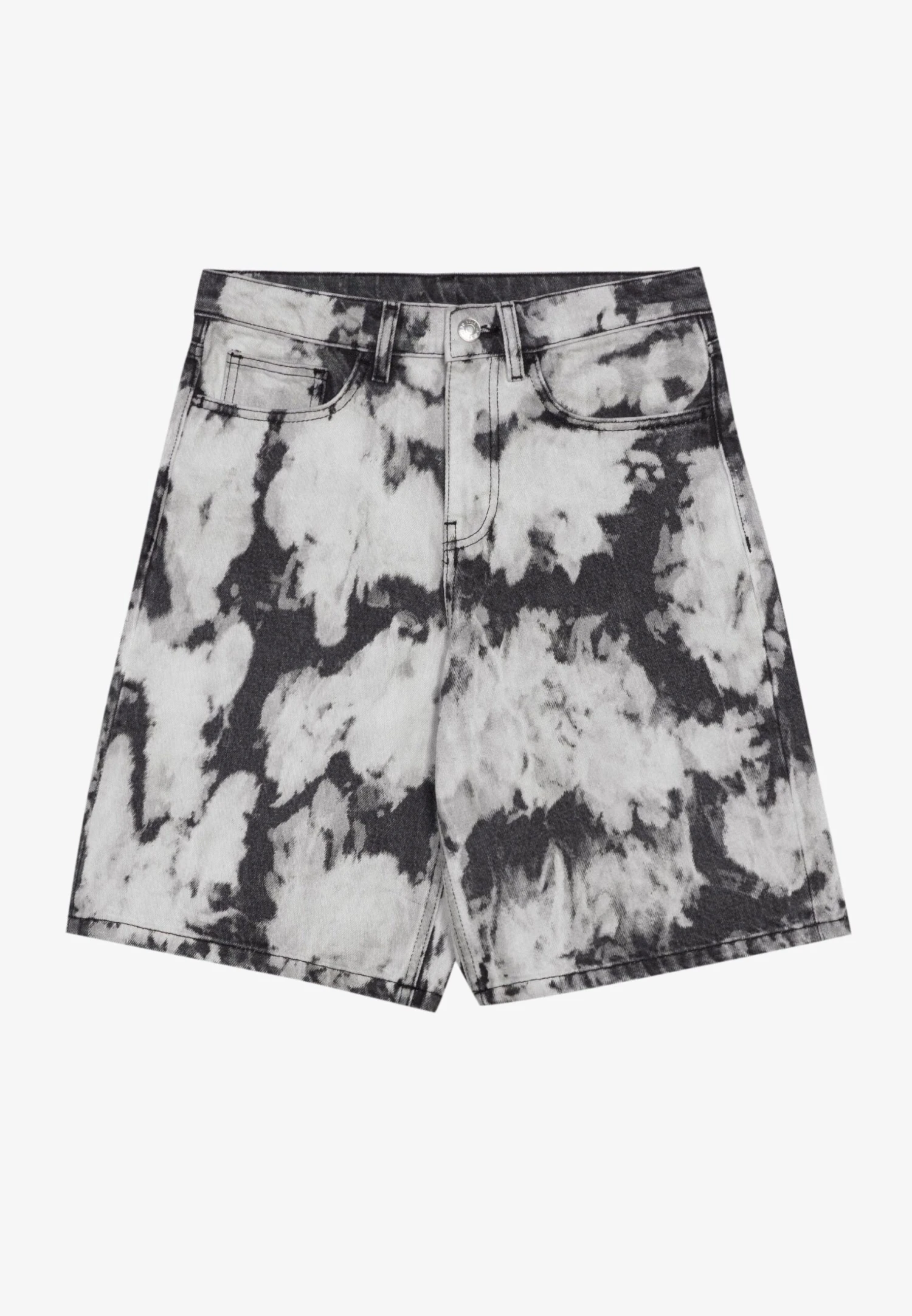 YOURTURN Unisex - Jeansshort - Black Denim 6 YOURTURN Unisex - Jeansshort - Black Denim - Afbeelding 4