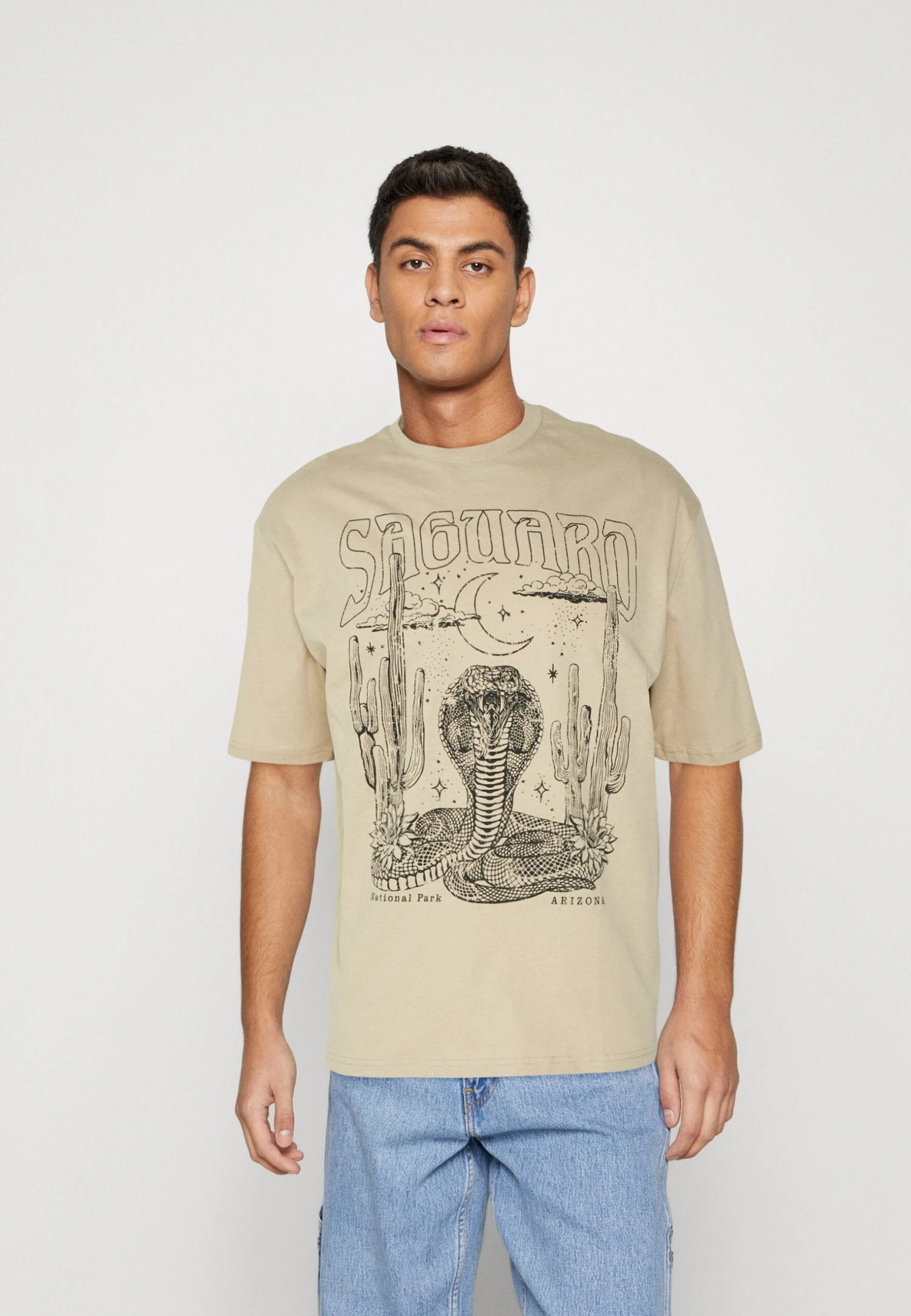 YOURTURN Unisex - T-Shirt Print - Tan 3 YOURTURN Unisex - T-Shirt Print - Tan