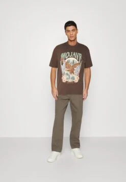 YOURTURN Unisex - T-Shirt Print - Brown -Yourturn 93d67f1550d94000a7cebf98e63a2386