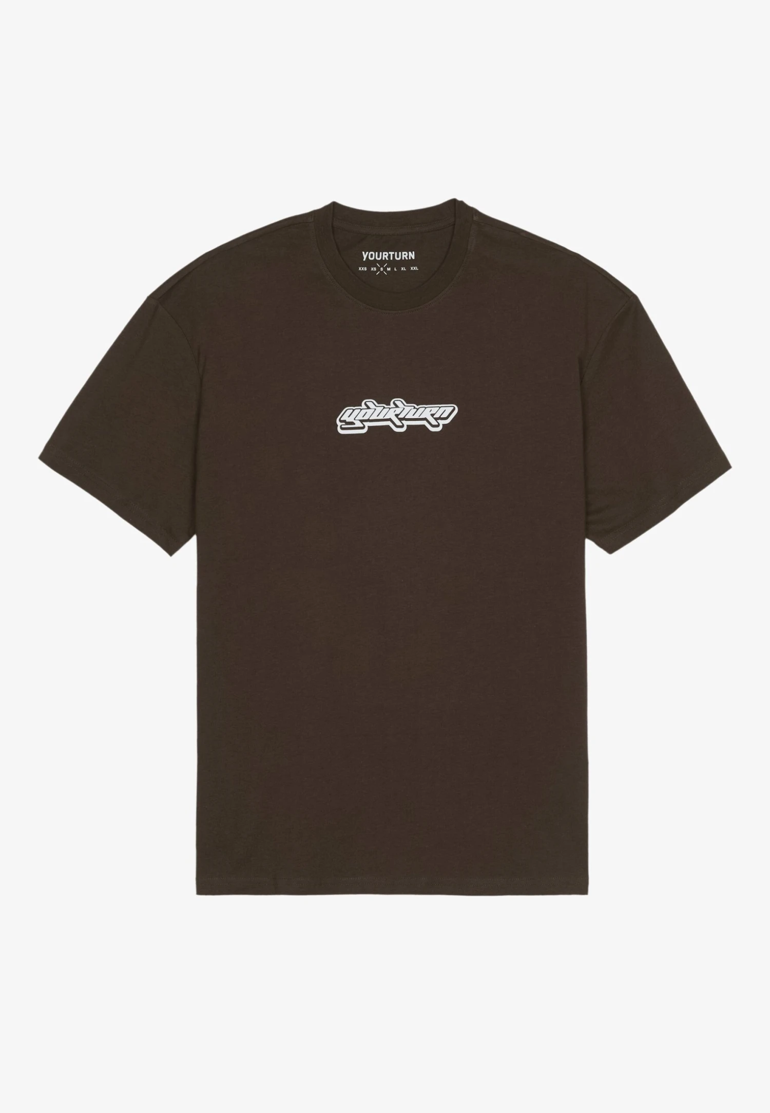 YOURTURN Unisex - T-Shirt Print - Brown 5 YOURTURN Unisex - T-Shirt Print - Brown - Afbeelding 3