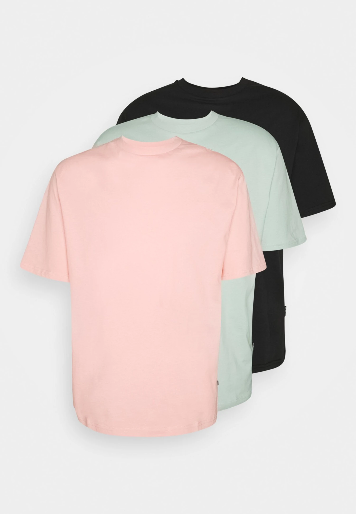 YOURTURN 3Pack Unisex - T-Shirt Basic - Black/Pink/Green 3 YOURTURN 3Pack Unisex - T-Shirt Basic - Black/Pink/Green