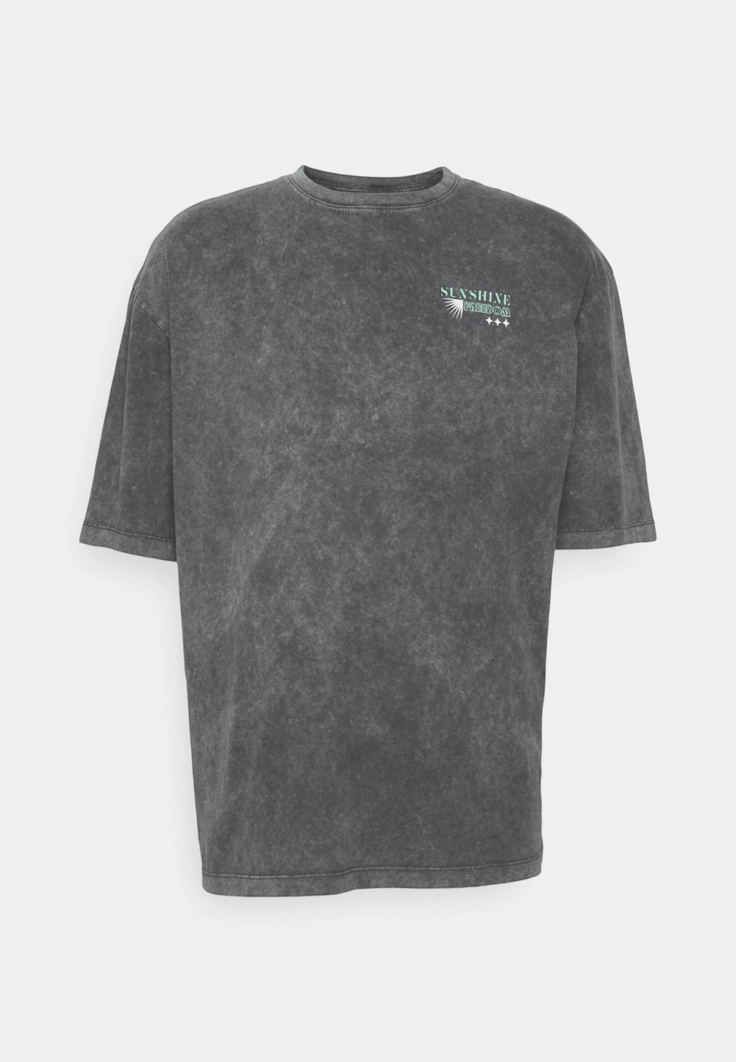 YOURTURN Unisex - T-Shirt Print - Mottled Black 7 YOURTURN Unisex - T-Shirt Print - Mottled Black - Afbeelding 5