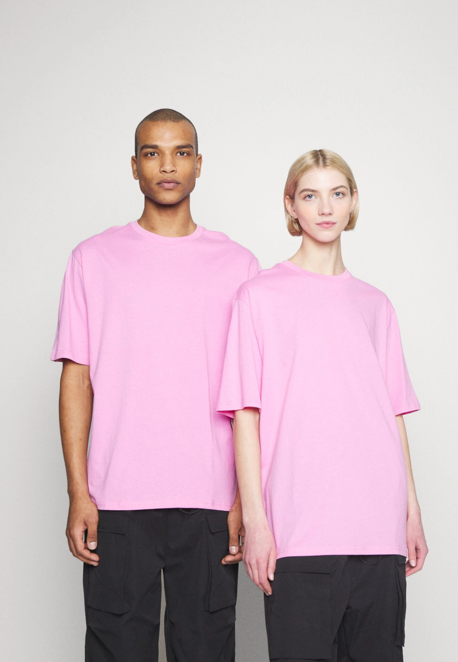 YOURTURN 3Pack Unisex - T-Shirt Basic - Light Blue/Grey/Pink 5 YOURTURN 3Pack Unisex - T-Shirt Basic - Light Blue/Grey/Pink - Afbeelding 3