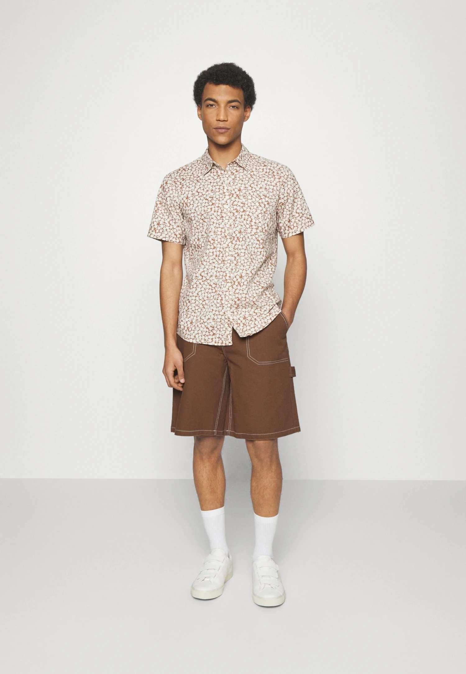 YOURTURN Unisex - Jeansshort - Brown 4 YOURTURN Unisex - Jeansshort - Brown - Afbeelding 2