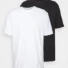YOURTURN 2 Pack Unisex - T-Shirt Basic - Black/White -Yourturn b383217157c14aa8bd1cb759b42b8d88