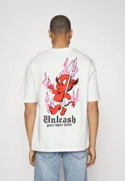 YOURTURN Unisex - T-Shirt Print - White