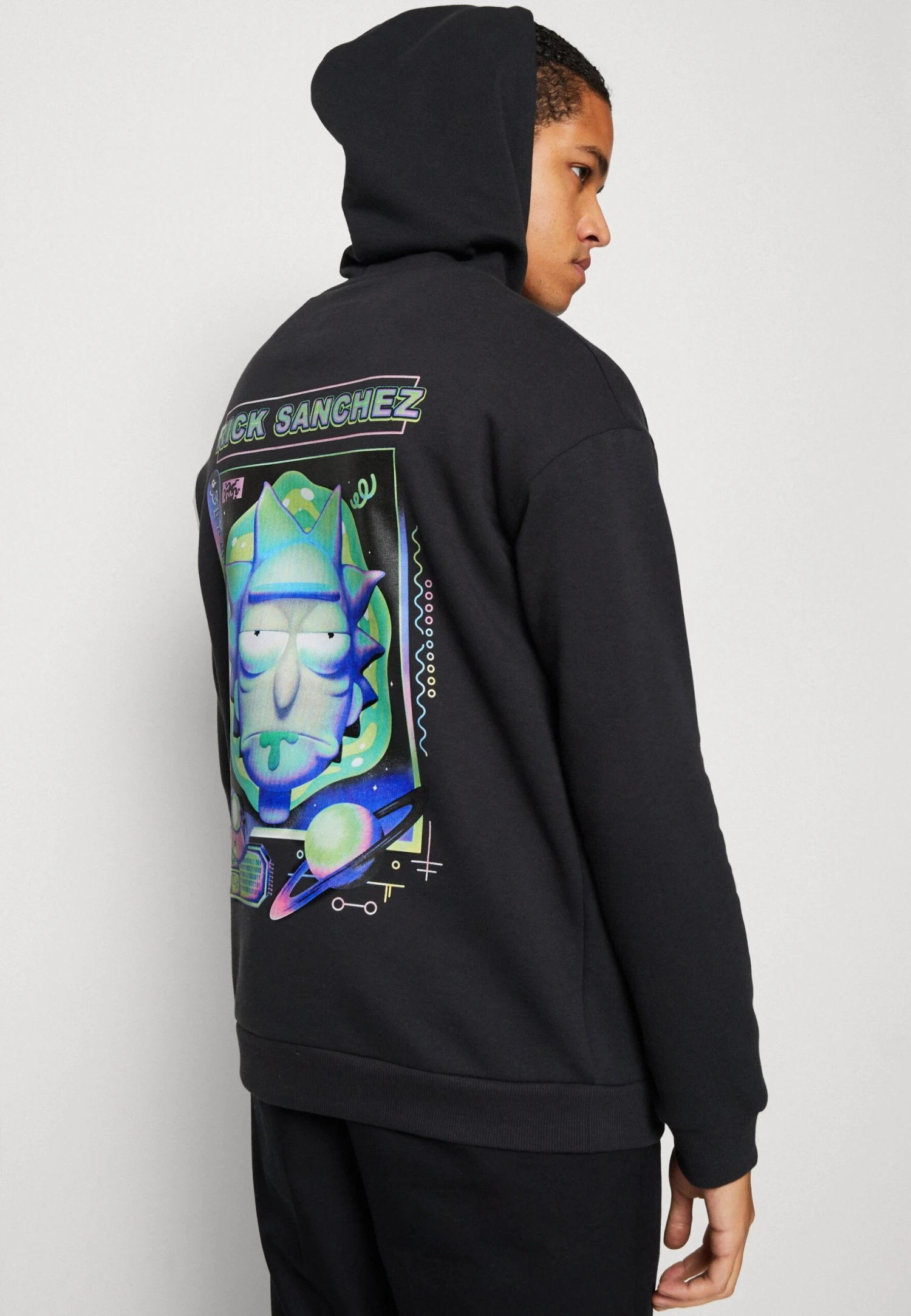 YOURTURN Rick And Morty Unisex - Hoodie - Black 6 YOURTURN Rick And Morty Unisex - Hoodie - Black - Afbeelding 4
