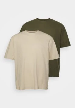 YOURTURN Unisex - T-Shirt Basic -Light Green/ Off-White -Yourturn c79586a67b644f9d8df9dcf9e2af5ece