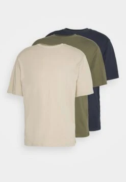 YOURTURN 3Pack Unisex - T-Shirt Basic - Olive, Beige, Dark Blue -Yourturn c9781a2078894637b28a4d312cb66c40