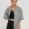 YOURTURN Unisex - Overhemdblouse - Grey 1 YOURTURN Unisex - Overhemdblouse - Grey -Yourturn cb4dbed163d340b5a4a4b53435d72cc6