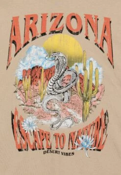 YOURTURN Unisex - T-Shirt Print - Beige -Yourturn cdac3be1a48c40f1b7b75097592f0371