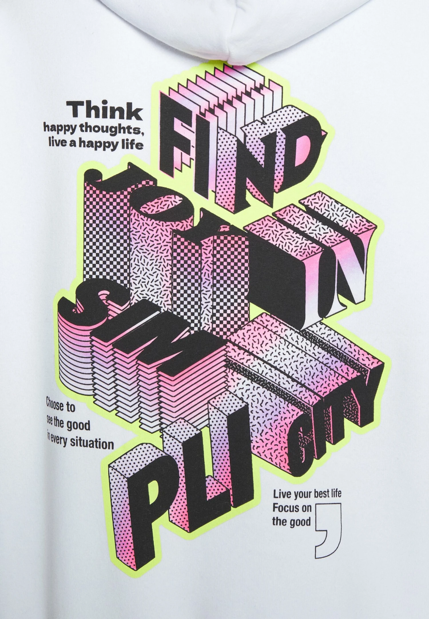 YOURTURN Letters - Hoodie - White 9 YOURTURN Letters - Hoodie - White - Afbeelding 7