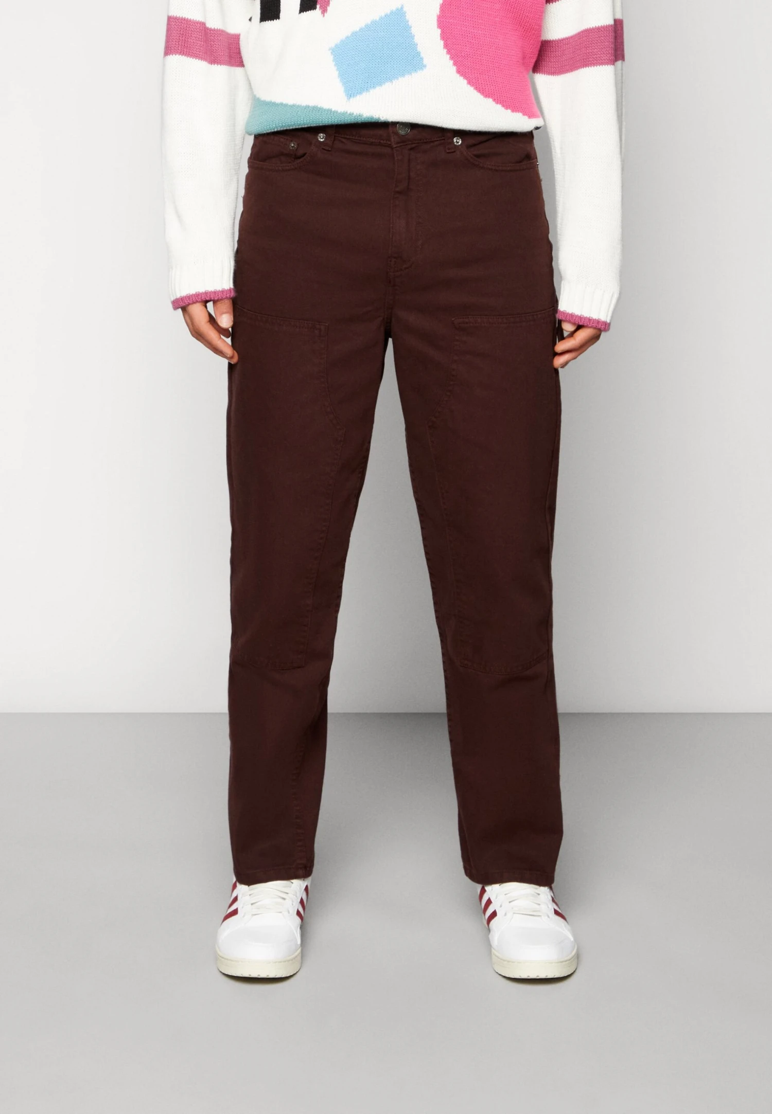 YOURTURN Workwear Unisex - Relaxed Fit Jeans - Brown 3 YOURTURN Workwear Unisex - Relaxed Fit Jeans - Brown