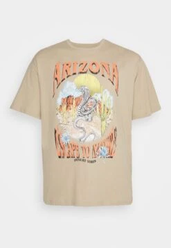 YOURTURN Unisex - T-Shirt Print - Beige -Yourturn eb835e4163af4e4d9bb92027d2fa8fb7