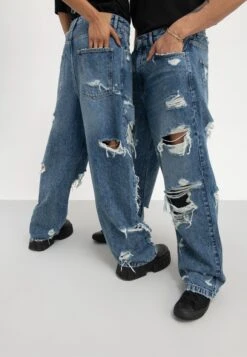 YOURTURN Unisex - Relaxed Fit Jeans - Light Blue Denim 11 YOURTURN Unisex - Relaxed Fit Jeans - Light Blue Denim -Yourturn f02b5a86a60a43f285c66bf0972136a0