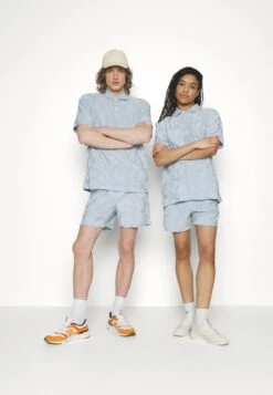 YOURTURN Towelingyt- Poloshirt - 501 - Light Blue -Yourturn f2d5419fbb4344cebd6160b5bf5df986