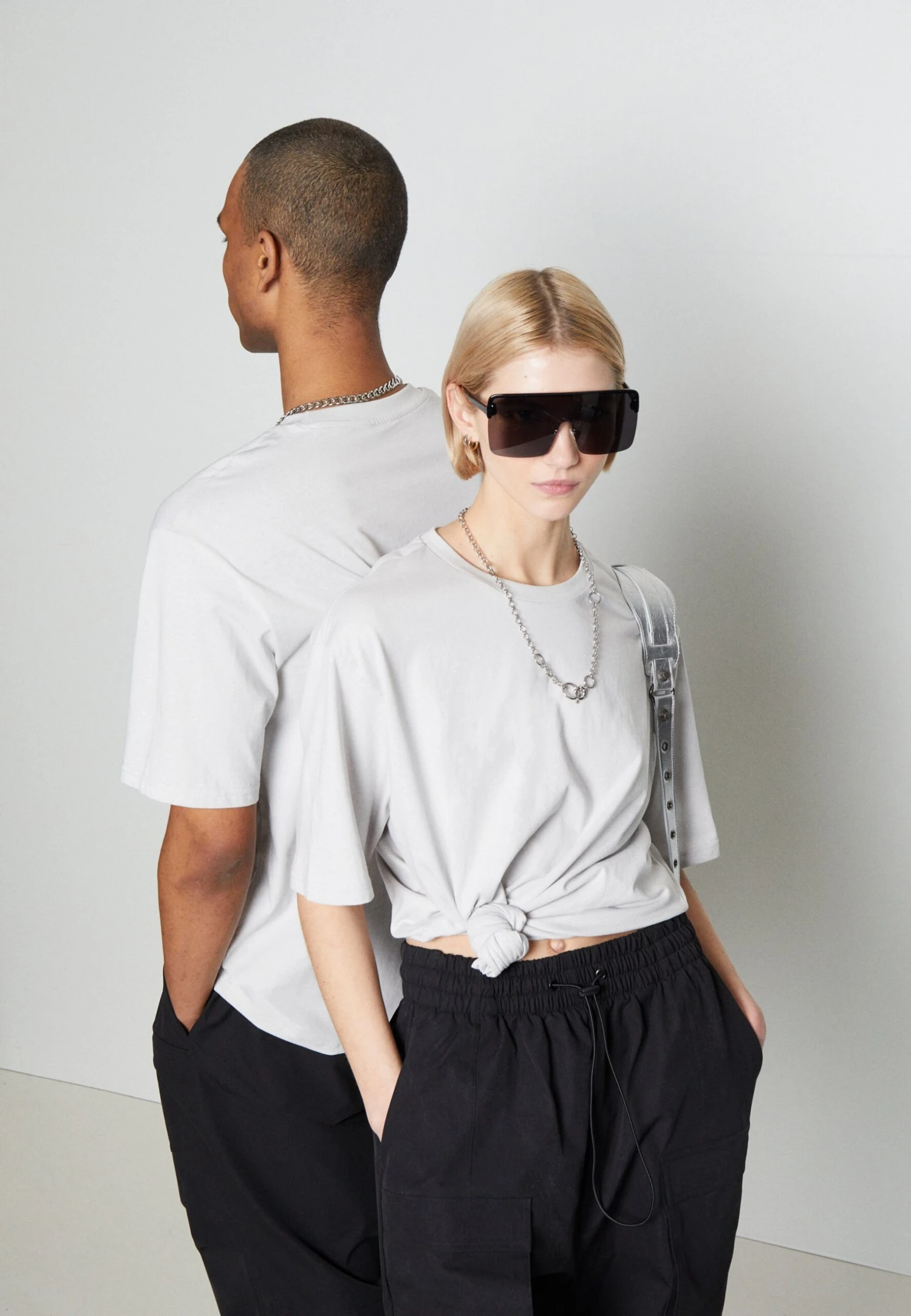 YOURTURN 3Pack Unisex - T-Shirt Basic - Light Blue/Grey/Pink 8 YOURTURN 3Pack Unisex - T-Shirt Basic - Light Blue/Grey/Pink - Afbeelding 6