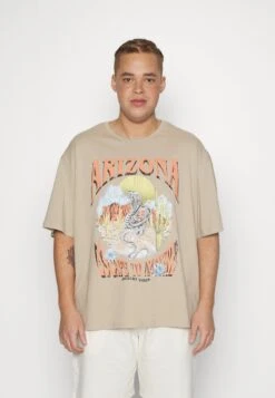 YOURTURN Unisex - T-Shirt Print - Beige